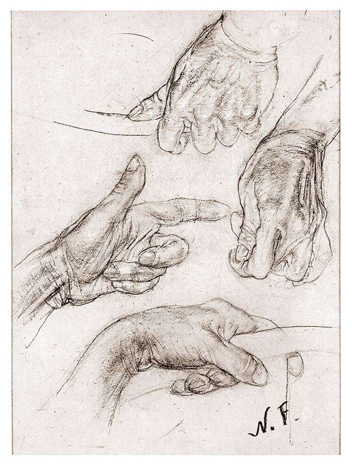  Nicolai Ivanovich Fechin —— 手部习作 (2)